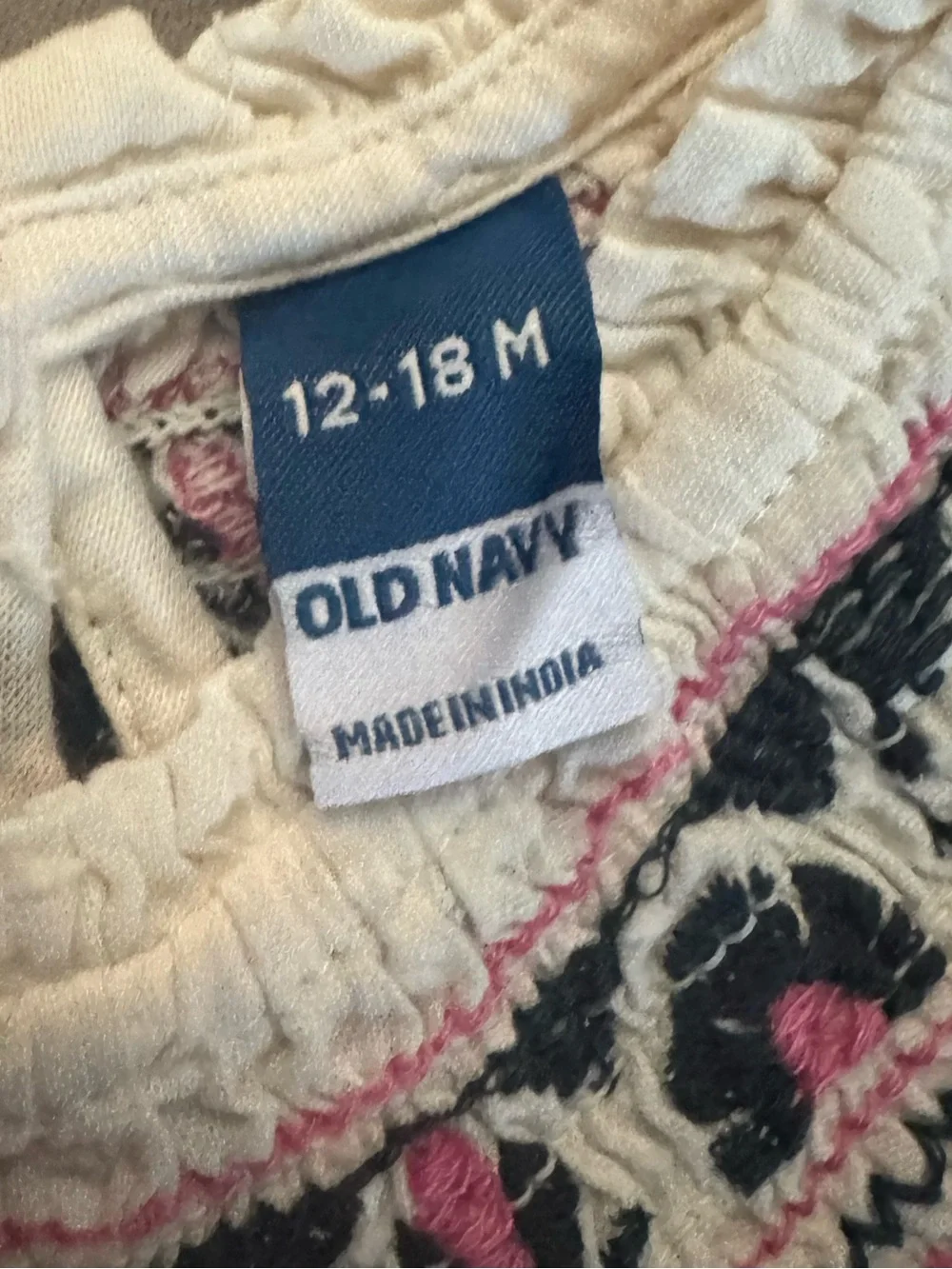 NWT Old Navy Baby Girl Embroidered Bubble Romper – 12-18M